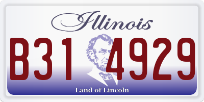 IL license plate B314929