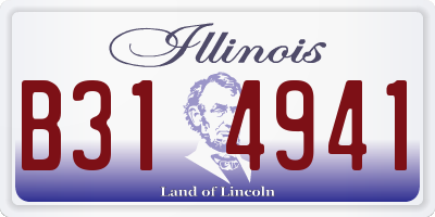 IL license plate B314941