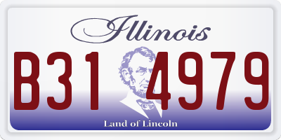 IL license plate B314979