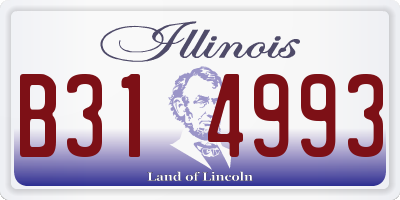 IL license plate B314993