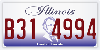 IL license plate B314994