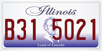 IL license plate B315021