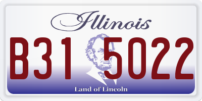 IL license plate B315022