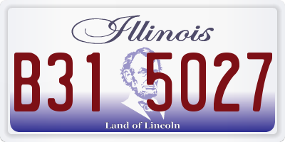 IL license plate B315027