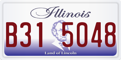 IL license plate B315048