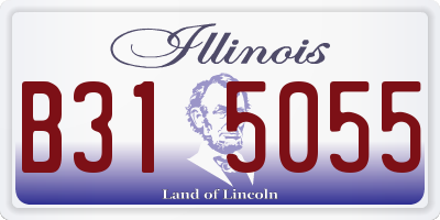 IL license plate B315055