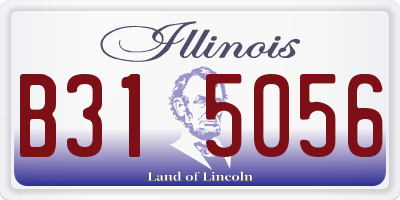 IL license plate B315056
