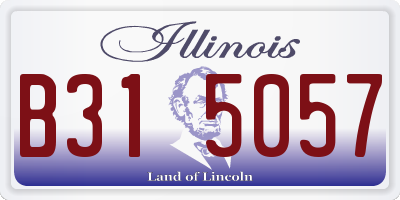 IL license plate B315057