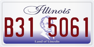 IL license plate B315061