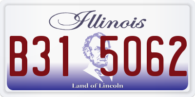 IL license plate B315062