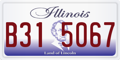IL license plate B315067