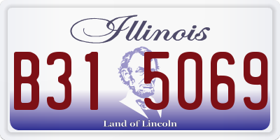 IL license plate B315069