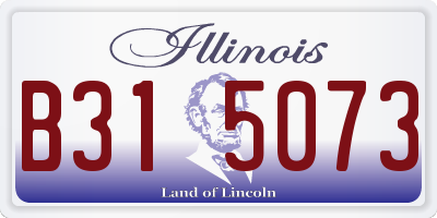 IL license plate B315073