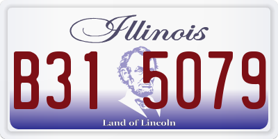 IL license plate B315079
