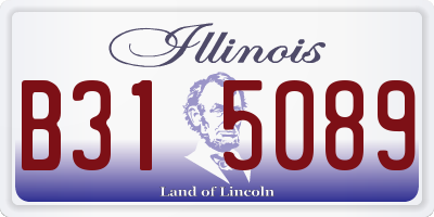IL license plate B315089