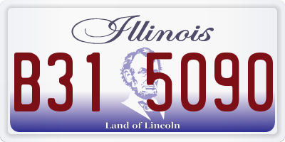 IL license plate B315090