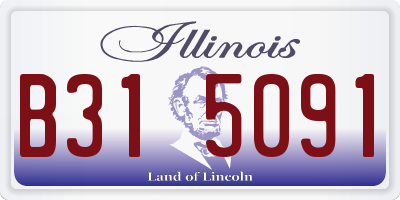 IL license plate B315091