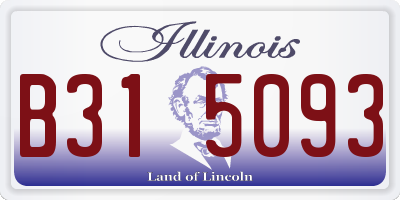 IL license plate B315093