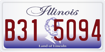 IL license plate B315094