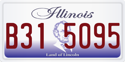 IL license plate B315095