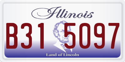 IL license plate B315097
