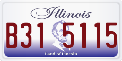 IL license plate B315115