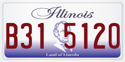 IL license plate B315120