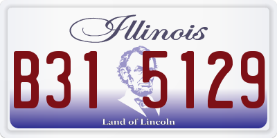 IL license plate B315129