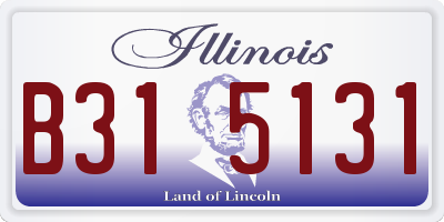 IL license plate B315131