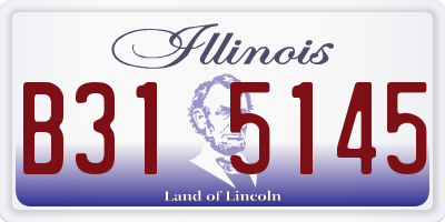IL license plate B315145