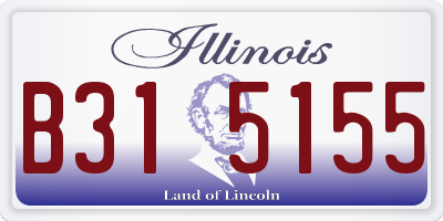 IL license plate B315155