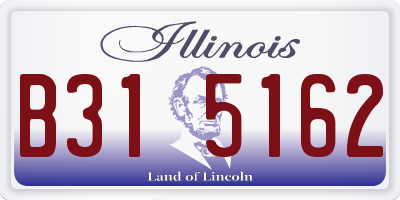 IL license plate B315162