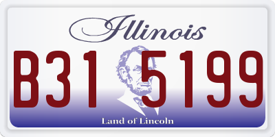 IL license plate B315199