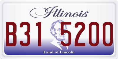 IL license plate B315200