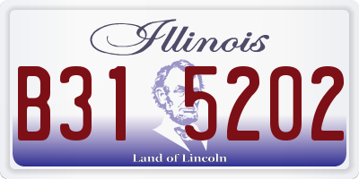 IL license plate B315202