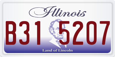 IL license plate B315207