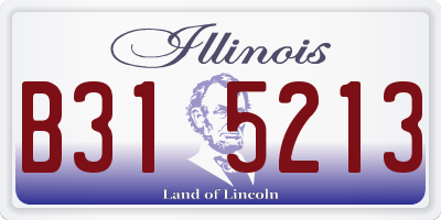 IL license plate B315213