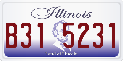 IL license plate B315231