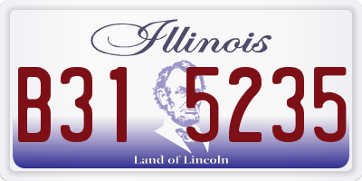 IL license plate B315235