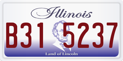 IL license plate B315237