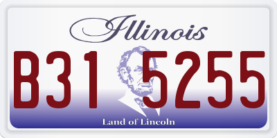 IL license plate B315255