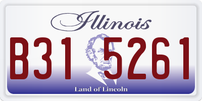 IL license plate B315261