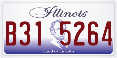 IL license plate B315264