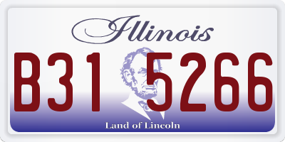 IL license plate B315266