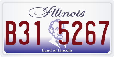IL license plate B315267