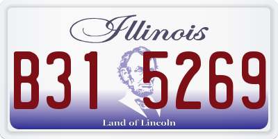 IL license plate B315269