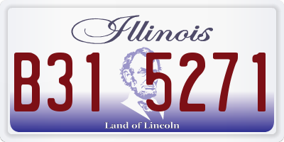 IL license plate B315271