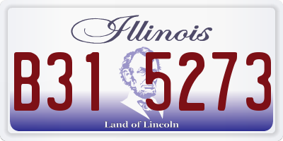 IL license plate B315273
