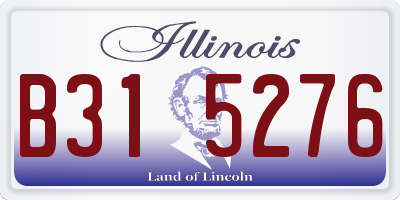 IL license plate B315276