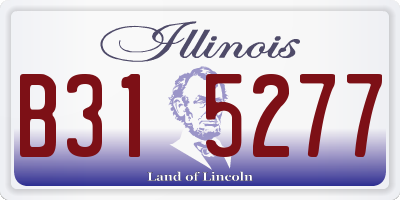 IL license plate B315277